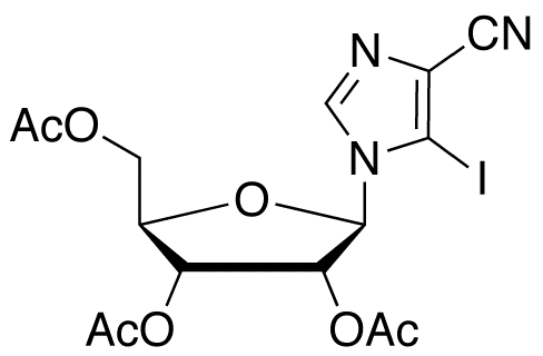 5-Iodo-1-(2’,3’,5’-tri-O-acetyl-β-D-ribofuranosyl)-imidazo-4-carbonitrile