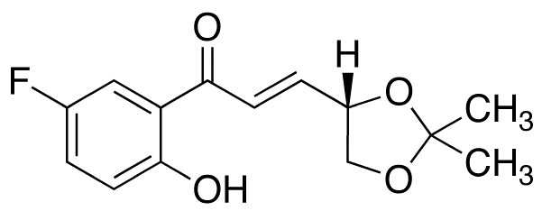 (E)-(4R)-4,5-Isopropylidene-dioxy-1-(2-hydroxy-5-fluorophenyl)propenone