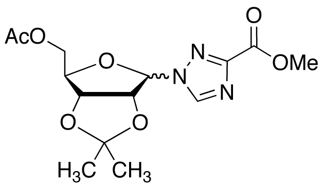 2’,3’-O-Isopropylidene-1-α/β-D-ribofuranosyl-1,2,4-triazole-3-carboxylic Acid Methyl Ester 5’-O-Acetate