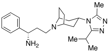 (1S)-3-[3-(3-Isopropyl-5-methyl-4H-1,2,4-triazol-4-yl)-exo-8-azabicyclo[3.2.1]oct-8-yl]-1-phenyl-1-propanamine 