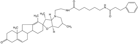 3-Keto-N-aminoethyl-N’-aminocaproyldihydrocinnamoyl Cyclopamine, >80%
