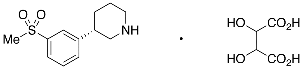 3R-( )-3-(3-Methanesulfonyl-phenyl)-piperidine Tartaric Acid Salt