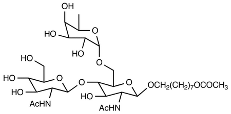 8-Methoxycarbonyloctyl-4-O-(2’-acetamido-2’-deoxy-β-D-glucopyranosyl)-6-O-α-L-fucopyranosyl-2-deoxy-β-D-glucopyranoside