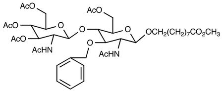 8-Methoxycarbonyloctyl-2-deoxy-2-acetamido-3-O-benzyl-4-O-(3’,4’,6’-tri-O-acetyl-2’-deoxy-2’acetamido-β-D-glucopyranosyl)-β-D-glucopyranoside