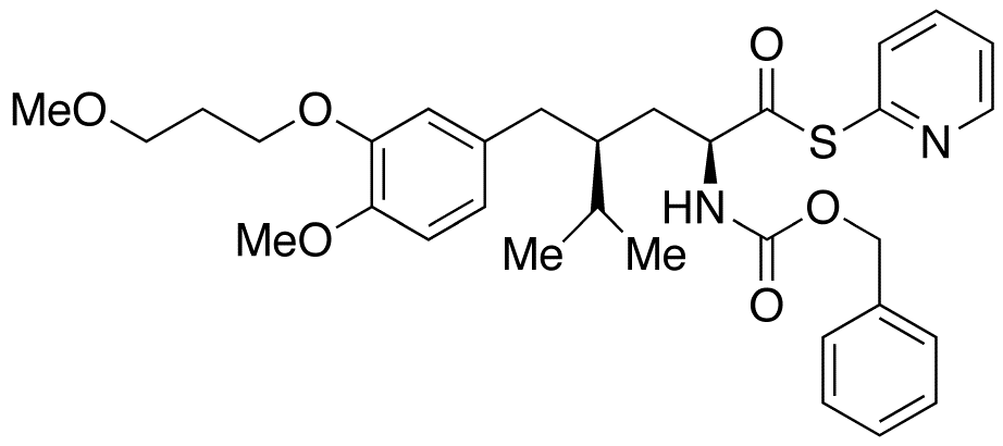 (αS,γS)-4-Methoxy-3-(3-methoxypropoxy)-γ-(1-methylethyl)-α-[[(phenylmethoxy)carbonyl]amino]benzenepentanethioic Acid S-2-Pyridinyl Ester