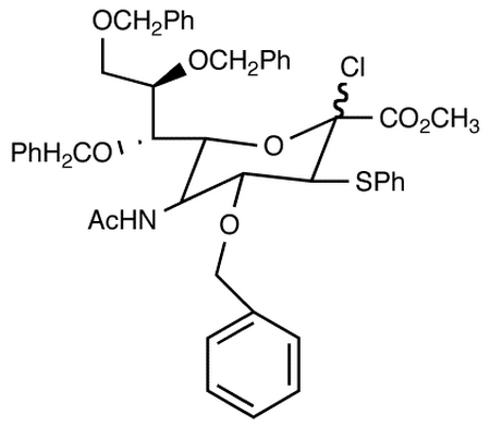 Methyl 5-acetamido-4,7,8,9-tetra-O-benzyl-2-chloro-2,3,5-trideoxy-3-phenylthio-D-erytho-’-L-gluco-2-nonulopyranosonate