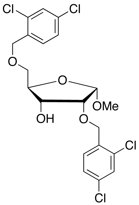 Methyl 3,5-bis-O-(2,4-dichlorobenzyl)-α-D-ribofuranoside 