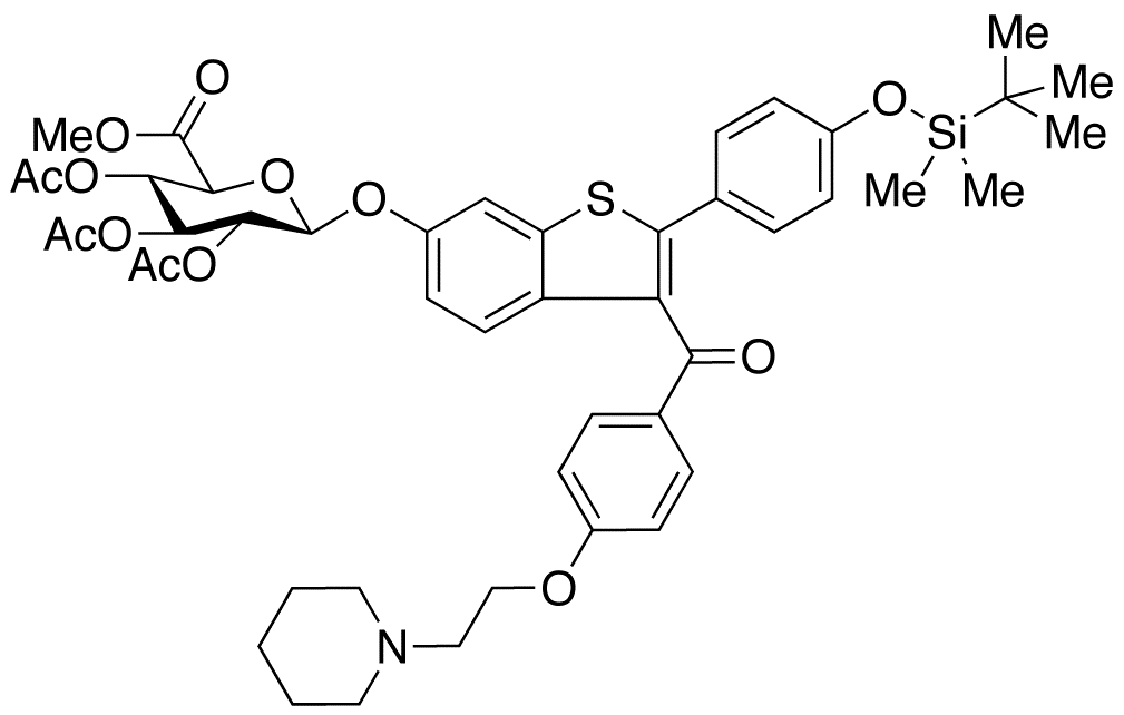 Methyl-1-(4’-tert-butyldimethylsylyl-6-hydroxyraloxifene)-2,3,4-tri-O-acetyl-β-D-glycopyranuronate