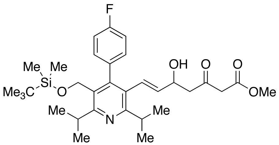 Methyl rac-(E)-7-[5-tert-Butyldimethylsilyloxymethyl-2,6-diisopropyl-4-(4-fluorophenyl)-3-pyridinyl]-5-hydroxy-3-oxo-6-heptenoate