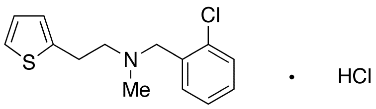 N-Methyl-N-[2-chlorobenzyl)]-2-thiopheneethanamine HCl
