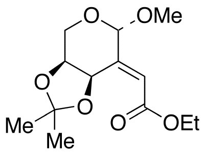 Methyl (2E)-2-Deoxy-2-(2-ethoxy-2-oxoethylidene)-3,4-O-isopropylidene-β-L-erythro-pentopyranoside