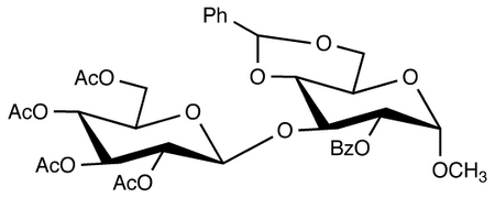 Methyl 4,6-Di-O-benzylidene-2-O-benzoyl-3-O-(2,3,4,6-tetra-O-acetyl-β-D-glucopyranosid)-α-D-glucopyranoside