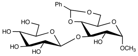 Methyl 4,6-Di-O-benzylidene-3-O-(β-D-glucopyranoside)-α-D-glucopyranoside