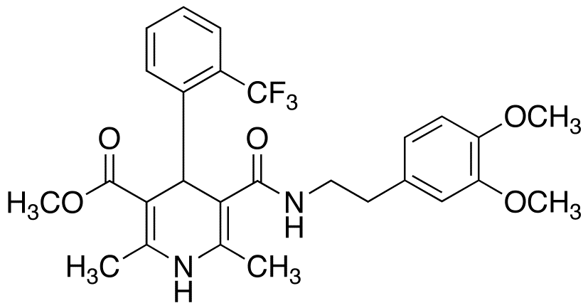 Methyl 1,4-Dihydro-2,6-dimethyl-4-(2’-trifluoromethyl)phenylpyridine-3-carboxylate-5-(3,4-dimethoxyphenyl)ethyl Carboxamide