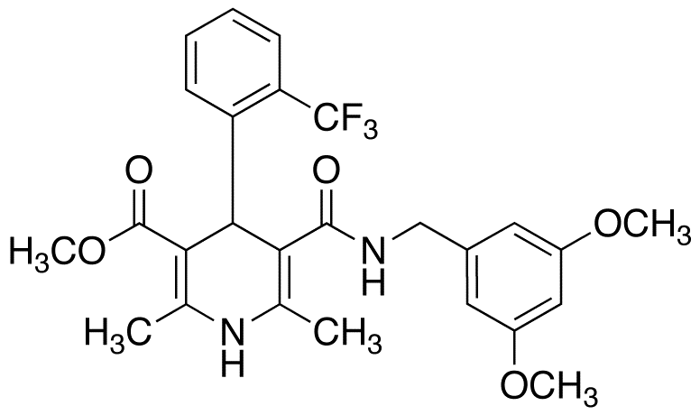 Methyl 1,4-Dihydro-2,6-dimethyl-4-(2’-trifluoromethyl)phenylpyridine-3-carboxylate-5-(3,4-dimethoxyphenyl)methyl Carboxamide
