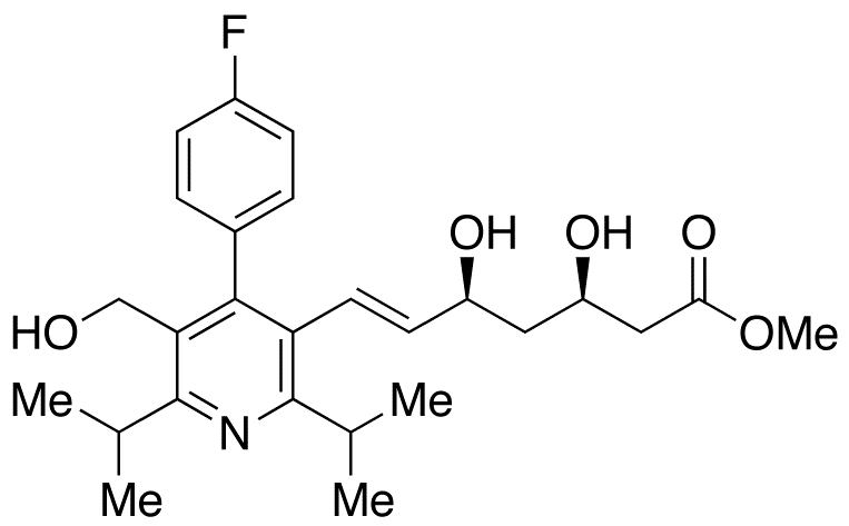 Methyl rel-(E)-7-[2,6-Diisopropyl-4-(4-fluorophenyl)-5-hydroxymethylpyridinyl]-3,5-dihydroxy-6-heptenoate