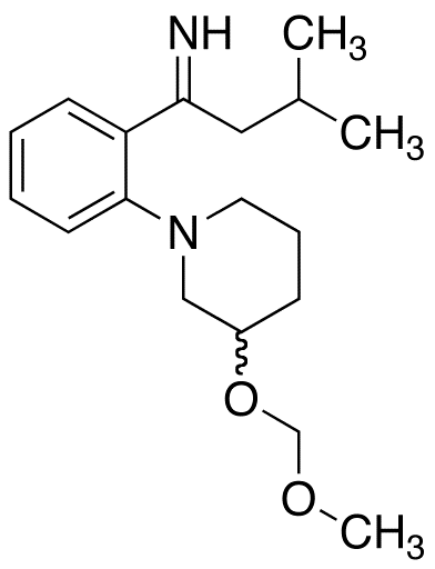 rac-3-Methyl-1-[2-(1-[3-hydroxy-3-O-methoxymethyl]piperidinyl)phenyl]butylimine
