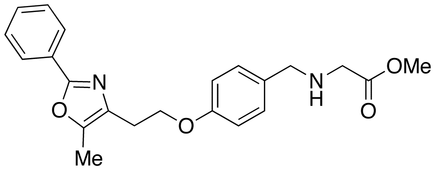N-[[4-[2-(5-Methyl-2-phenyl-4-oxazolyl)ethoxy]phenyl]methyl]glycine Methyl Ester