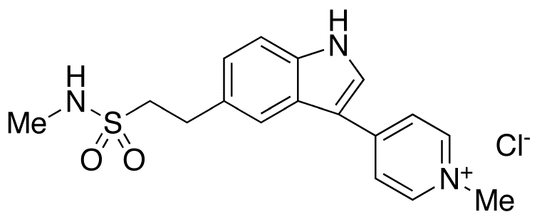 1-Methyl-4-[5-(2-methylsulfamoylethyl)-1H-indol-3-yl]pyridinium Chloride