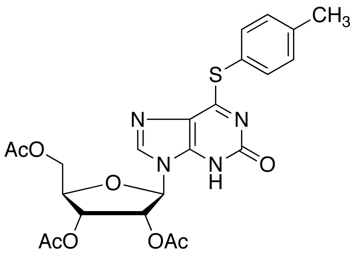 6-[(4-Methylphenyl)thio]-2-oxo-9-(2’,3’,5’-tri-O-acetyl-β-D-ribofuranosyl)-2,3-dihydropurine