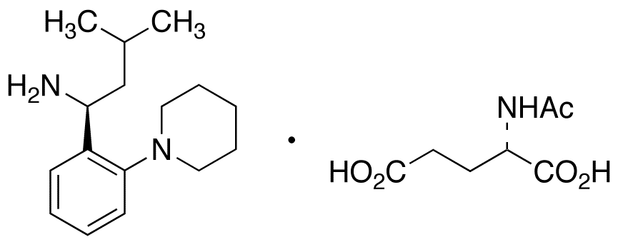 (S,S’)-3-Methyl-1-(2-piperidinophenyl)butylamine, N-Acetyl-glutamate Salt