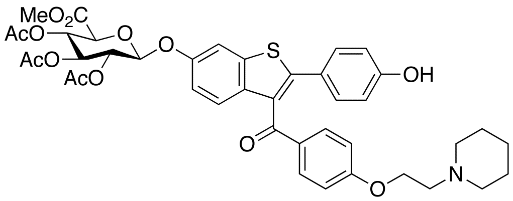 Methyl Raloxifene 6-(2,3,4-Tri-O-acetyl-β-D-glycopyranuronate)