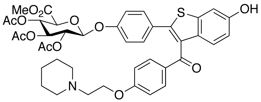 Methyl Raloxifene 4’-(2,3,4-Tri-O-acetyl-β-D-glycopyranuronate)