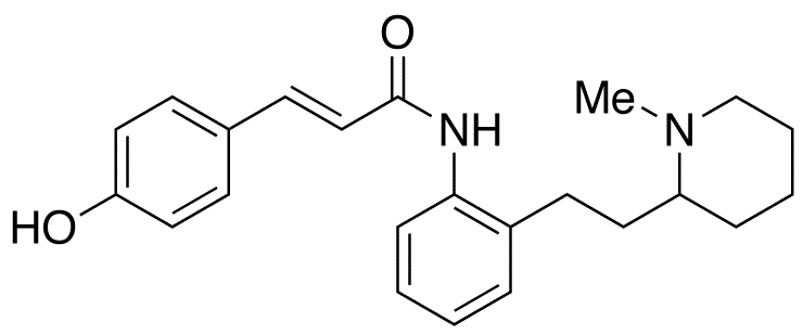 (2E)-N-[2-[2-(1-Methyl-2-piperidinyl)ethyl]phenyl]-3-(4-hydroxyphenyl)-2-propenamide