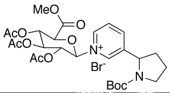 Methyl 2,3,4-Tri-O-acetyl-1-(N’-Boc-nornicotinium)-β-D-glucuronate Bromide