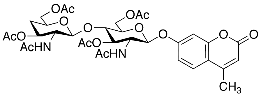 4-Methylumbelliferyl 4-Deoxy-β-D-chitobiose Peracetate
