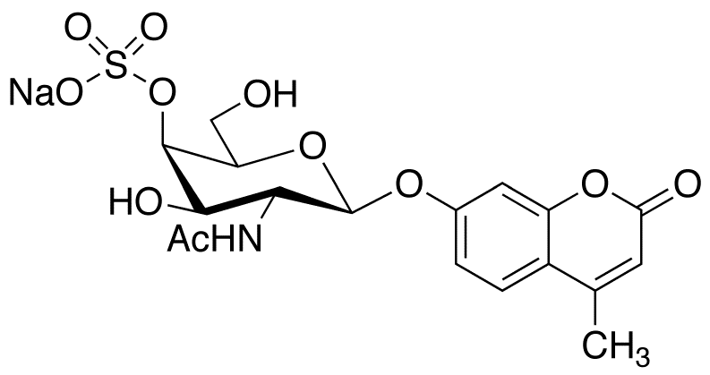 4-Methylumbelliferyl 2-Acetamido-2-deoxy-β-D-galactopyranoside, 4-Sulfate Sodium Salt
