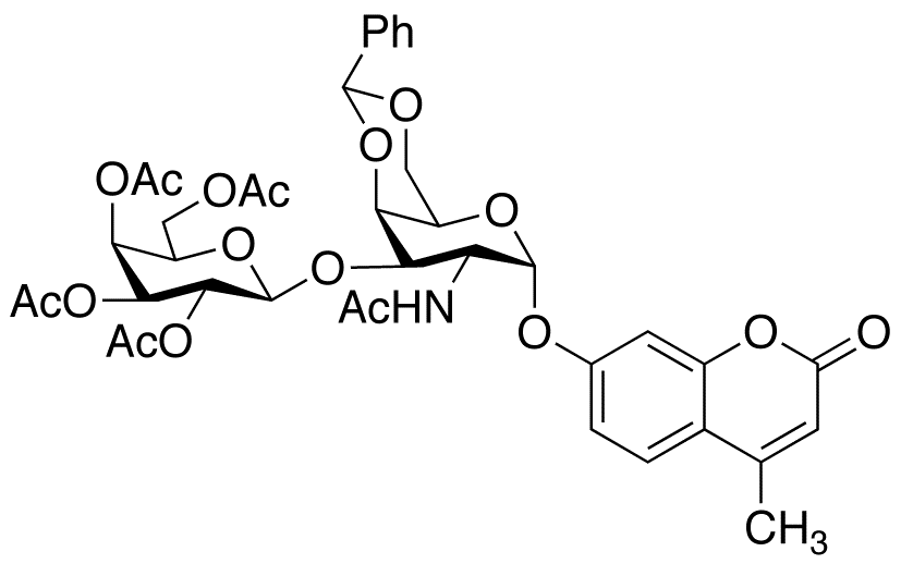 4-Methylumbelliferyl 2-Acetamido-2-deoxy-3-O-(tetra-O-acetyl-β-D-galactopyranosyl)-4,6-O-phenylmethylene-α-D-galactopyranoside