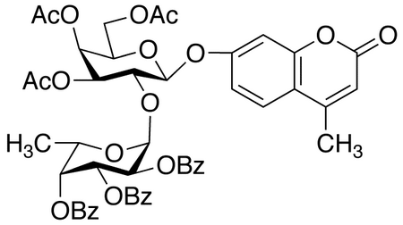4-Methylumbelliferyl 3,4,6-Tri-O-acetyl-2-O-(2,3,4-tri-O-benzoyl-α-L-fucopyranosyl)-β-D-galactopyranoside