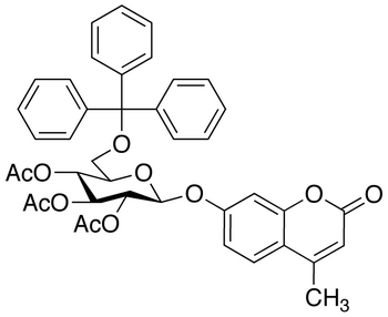 4’-Methylumbelliferyl 2,3,4,-Tri-O-acetyl-6-O-trityl-β-D-glucopyranoside