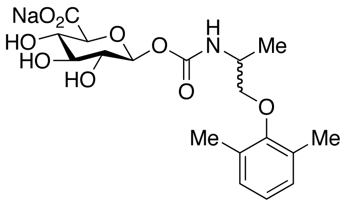 Mexiletine N-Carbonyloxy β-D-Glucuronide Sodium Salt