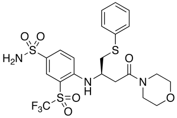 4-[[(1R)-3-(4-Morpholinyl)-3-oxo-1-[(phenylthio)methyl]propyl]amino]-3-trifluoromethylsulfonylbenzenesulfonamide