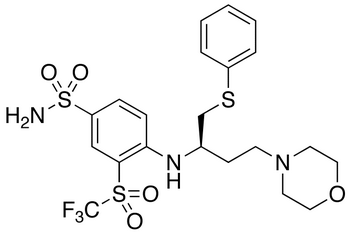 4-[[(1R)-3-(4-Morpholinyl)-1-[(phenylthio)methyl]propyl]amino]-3-trifluoromethylsulfonyl-benzenesulfonamide