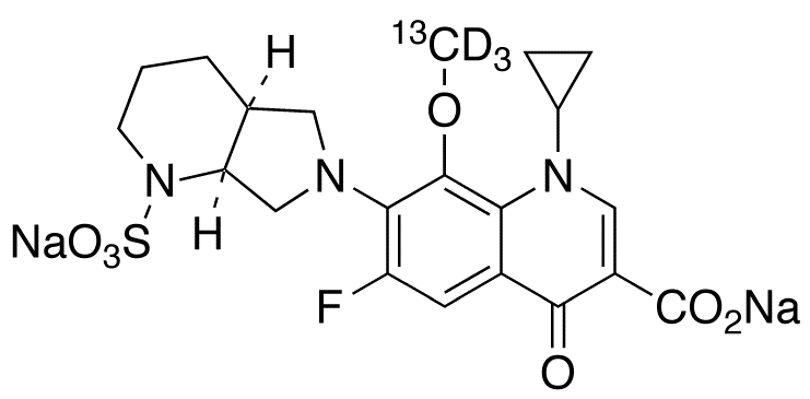Moxifloxacin-<sup>13</sup>C,d<sub>3</sub> N-Sulfate Disodium Salt