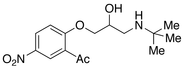 5-Nitro-2-(3-(tert-butylamino)-2-hydroxypropoxy)acetophenone