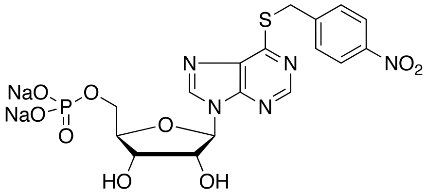 6-[(4-Nitrobenzyl)thio]-9-β-D-ribofuranosylpurine-5’-monophosphate Disodium Salt