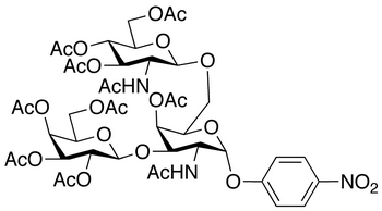 p-Nitrophenyl 2-Acetamido-4-O-acetyl-6-O-(2-acetamido-3,4,6-tri-O-acetyl-2-deoxy-β-D-glucopyranosyl)-2-deoxy-3-O-(2,3,4,6-tetra-O-acetyl-β-D-galactopyranosyl)-α- D-galactopyranoside