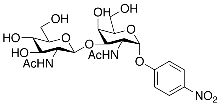 4-Nitrophenyl 2-Acetamido-3-O-(2-acetamido-2-deoxy-β-D-glucopyranosyl)-2-deoxy-α-D-galactopyranoside