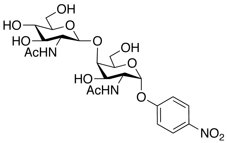 p-Nitrophenyl 2-Acetamido-2-deoxy-(4-O-2-acetamido-2-deoxy-β-D-glucopyranosyl)-α-D-galactopyranoside