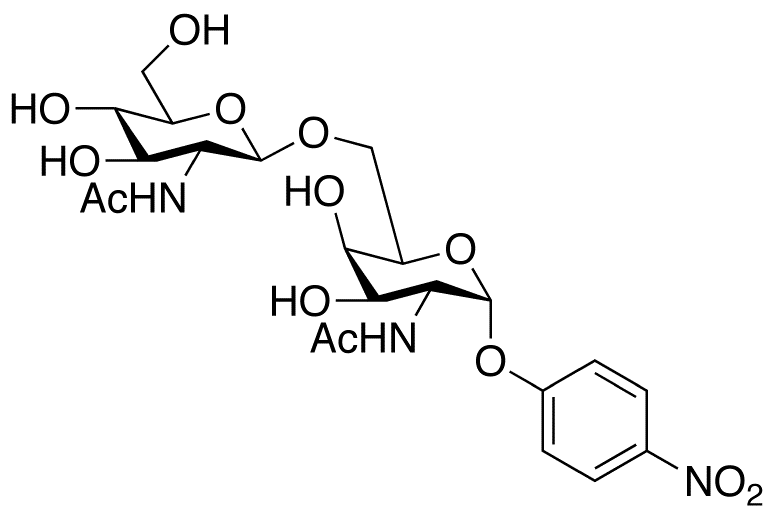 4-Nitrophenyl 2-Acetamido-2-deoxy-(6-O-2-acetamido-2-deoxy-β-D-glucopyranosyl)-α-D-galactopyranoside