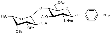 p-Nitrophenyl 2-Acetamido-2-deoxy-3,6-di-O-acetyl-4-O-[2’-O-(2’,3’,4’-tri-O-benzoyl-α-L-fucopyranosyl)-β-D-glucopyranoside