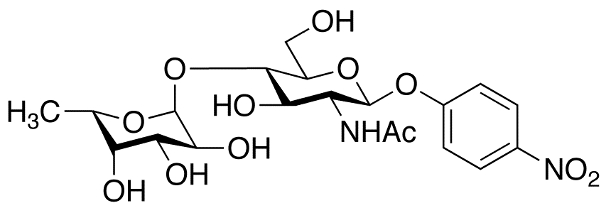 4-Nitrophenyl 2-Acetamido-2-deoxy-4-O-α-L-fucopyranosyl)-β-D-glucopyranoside