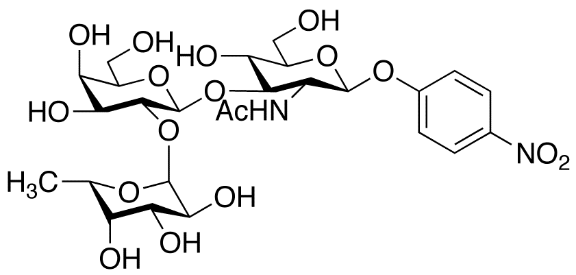p-Nitrophenyl 2-Acetamido-2-deoxy-3-O-[2-O-α-L-fucopyranosyl)-β-D-galactopyranosyl]-β-D-glucopyranoside