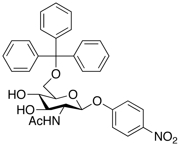 p-Nitrophenyl 2-Acetamido-2-deoxy-6-O-trityl-β-D-glucopyranoside