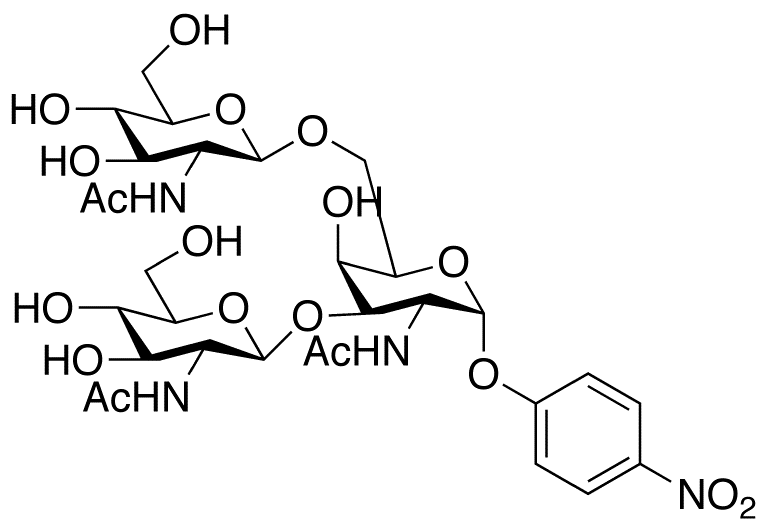 4-Nitrophenyl 2-Acetamido-3,6-di-O-(2-acetamido-2-deoxy-β-D-glucopyranosyl)-2-deoxy-α-D-galactopyranoside
