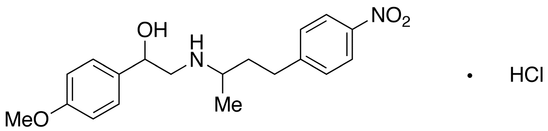 2-(4-(4-Nitrophenyl)butan-2-ylamino)-1-(4-methoxyphenyl)ethanol HCl